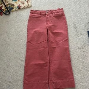 Loft wide leg crop